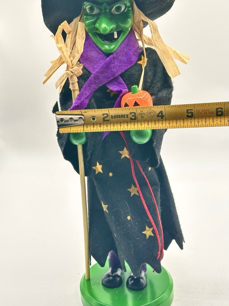 Halloween Nutcracker Wooden Witch 2011 Target 14”