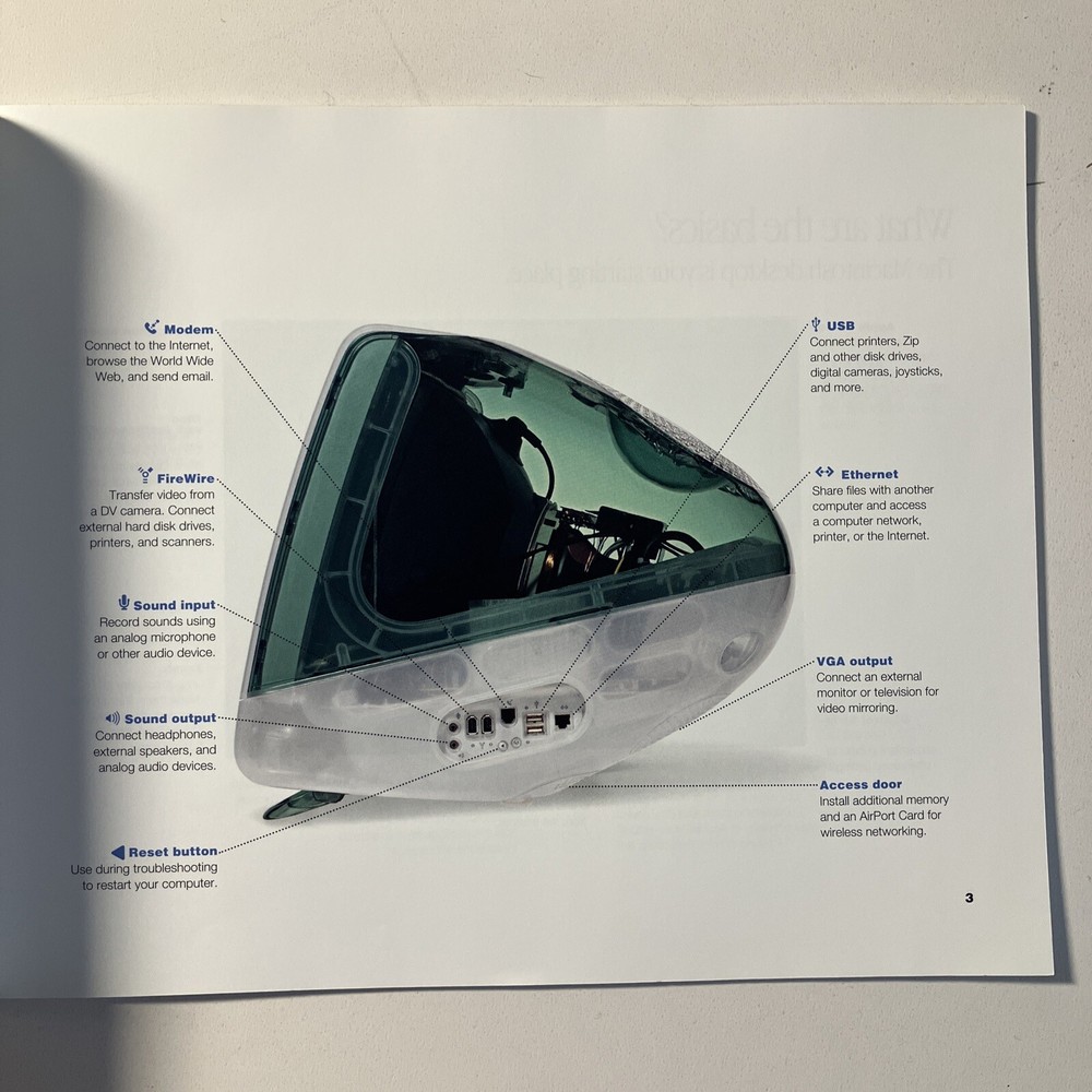 iMac Setup Installation Users Guide Apple Vintage 2000 Steve Jobs Computer Mac