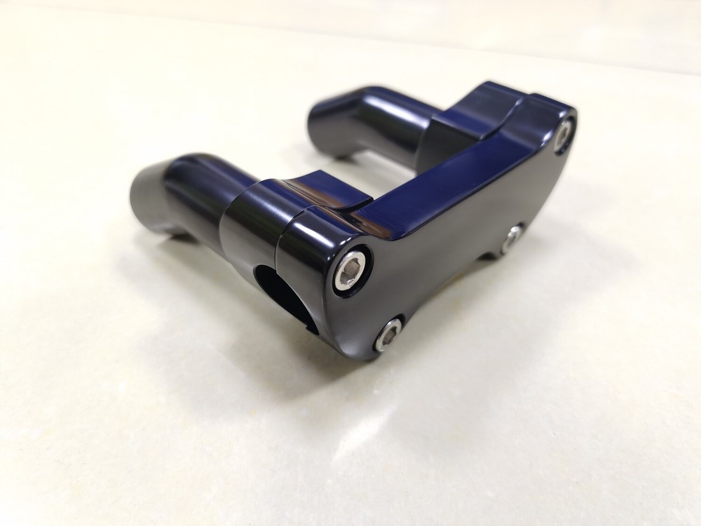 3.5" Black Handlebar Riser Top Clamp For Harley Night Train Softail Custom FXSTC