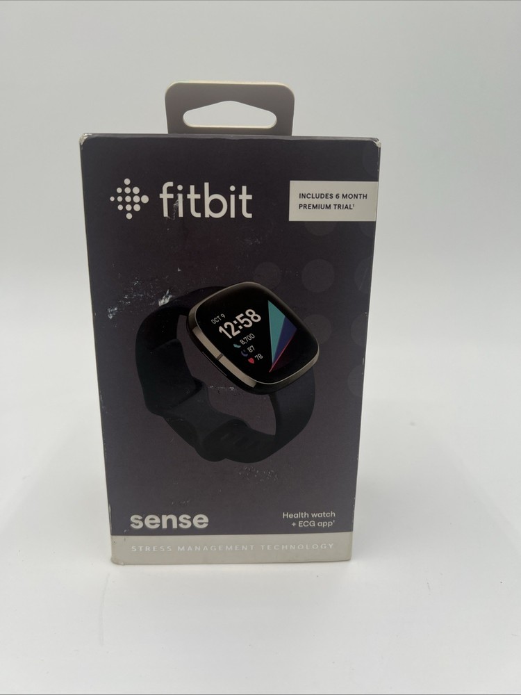 Fitbit Sense Advanced Smartwatch (FB512BKBK) - Graphite - Brand New Sealed