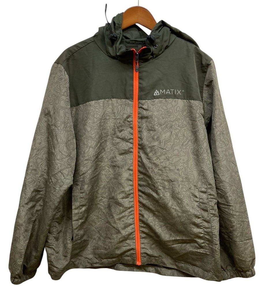 Matix Jacket Mens Large Green Hooded Camouflage