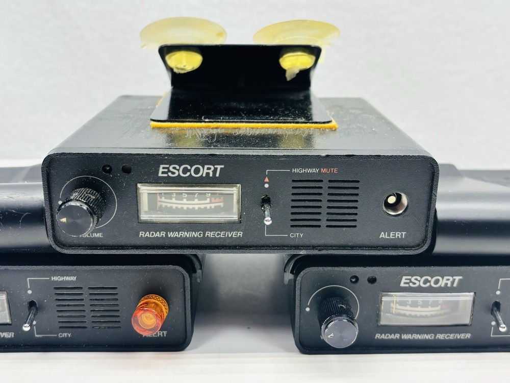 Vtg Cincinnati Microwave ESCORT RADAR WARNING RECEIVER DETECTOR 3 Units untested