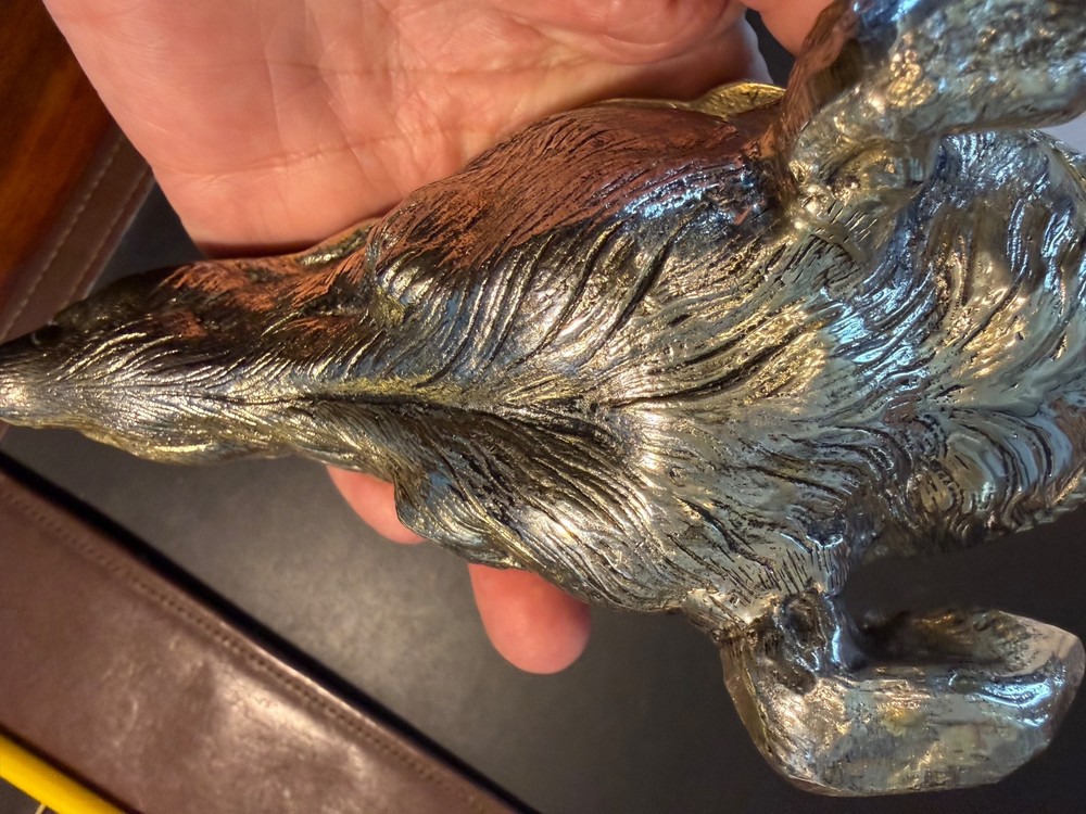 Silver Plated Fox- Head Paper Holder