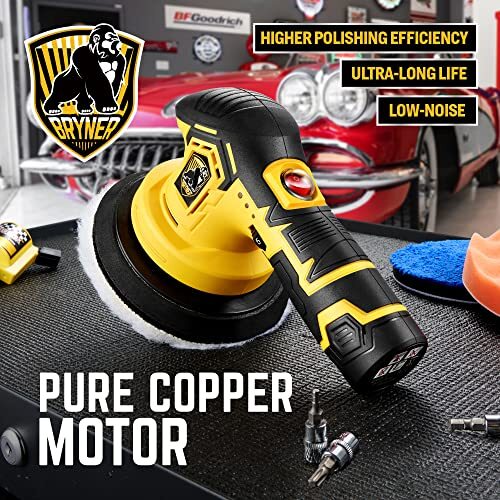 Car Polisher Buffer With 2pcs 12V Rechargeable Batteries Automotive Buffer