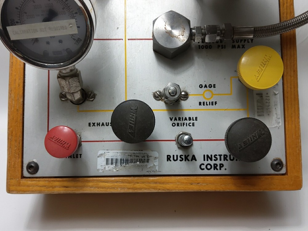 RUSKA PRESSURE CONTROL 2461-800 (USED NOT TESTED)