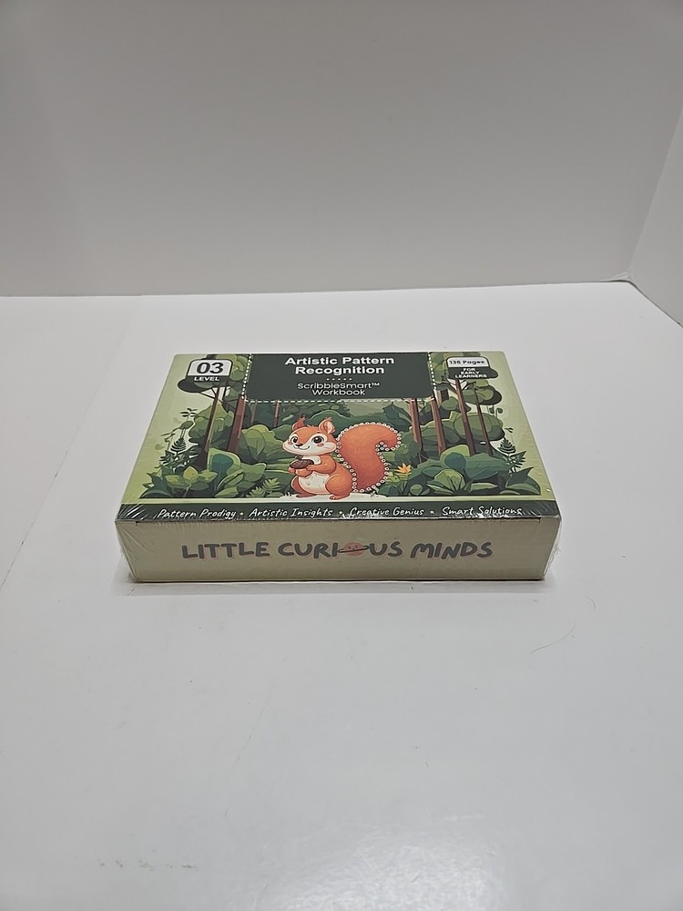 Little Curious Minds ScribbleSmart Workbook Level 3 Artistic Pattern Recognition