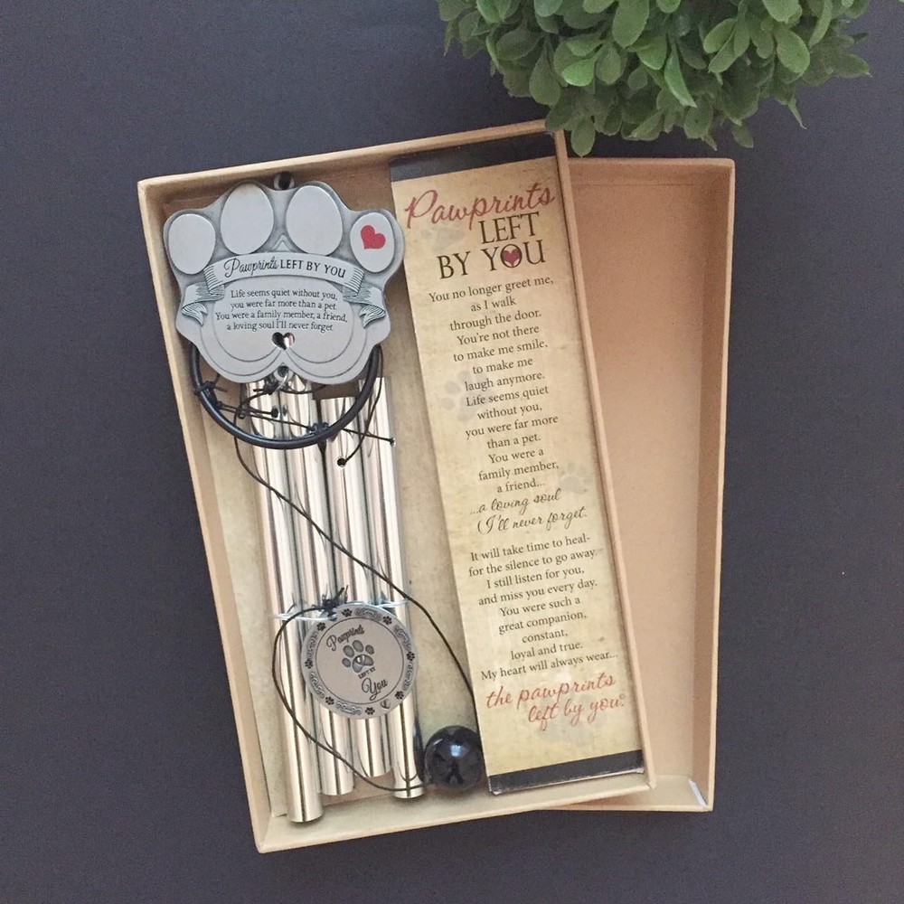 Pawprint Wind Chime - Pet Memorial Gift