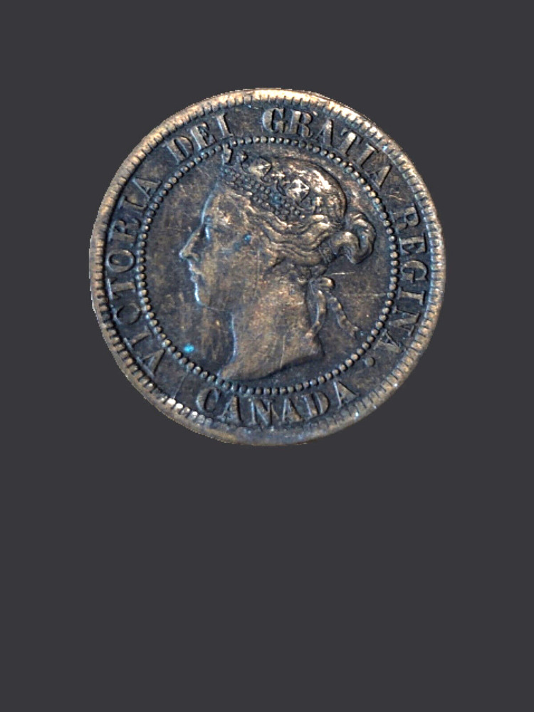1893 Canada One Cent Coin - VF+ (Very Fine) condition