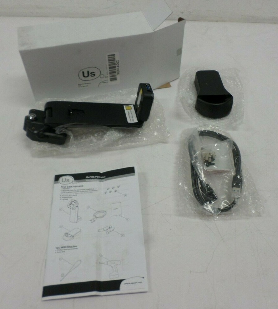 Unique Secure ME01-AD02 Mepos PED Pillar Module, Black