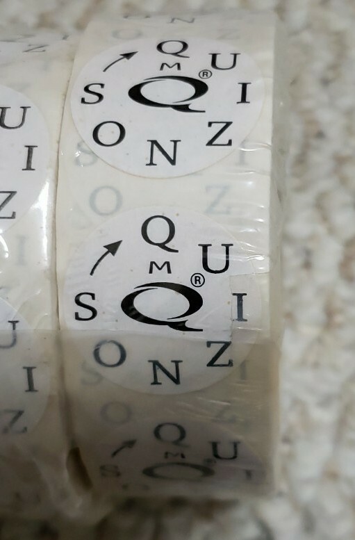 Quiznos Day Dot Labels (M-S Q-S) - 1 Roll