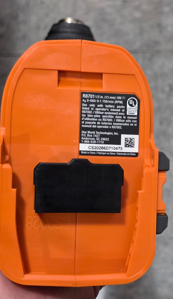 Ridgid R8701 18V Driver NEW TOOL ONLY