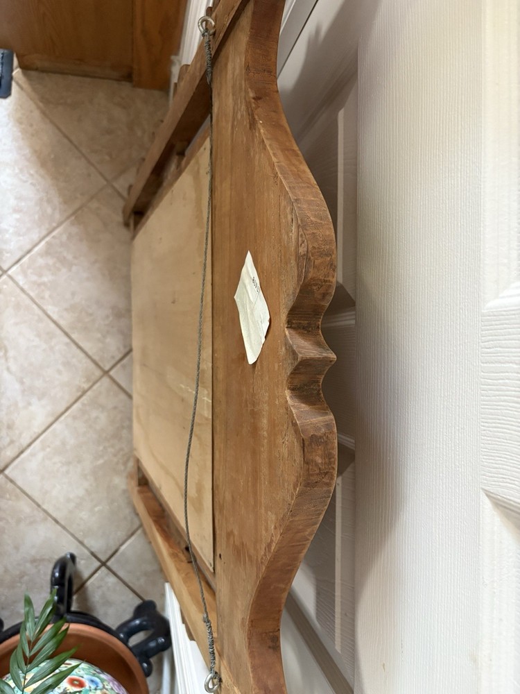 Antique Hand Carved Frame Mirror (38" x 29")