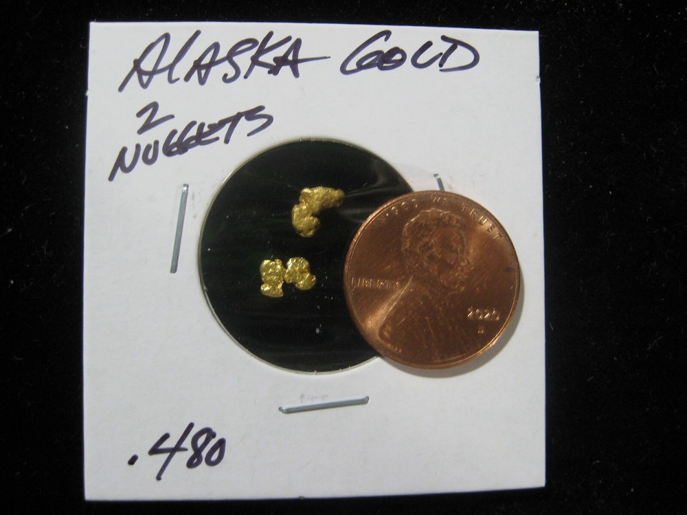 ALASKA GOLD 2 NUGGETS  .480 GRAM