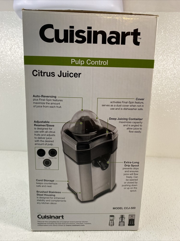 Cuisinart Citrus Juicer Orange Juice Machine Electric Squeezer Tested Working