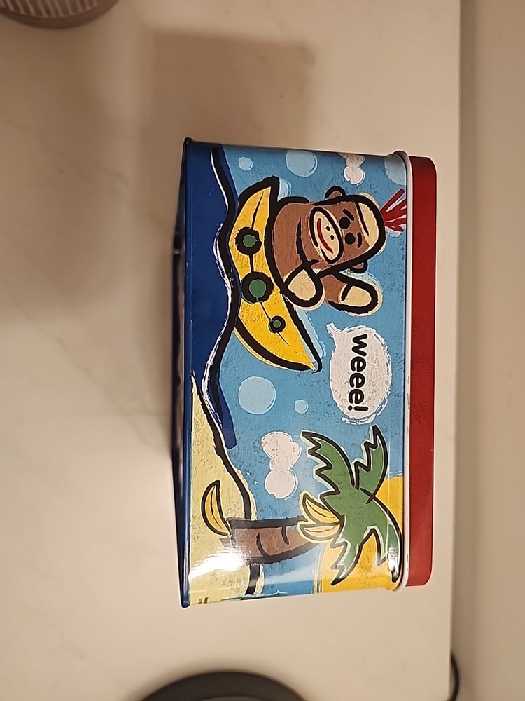 Sock Monkey Lunch Box or Keepsake Box by Schylling