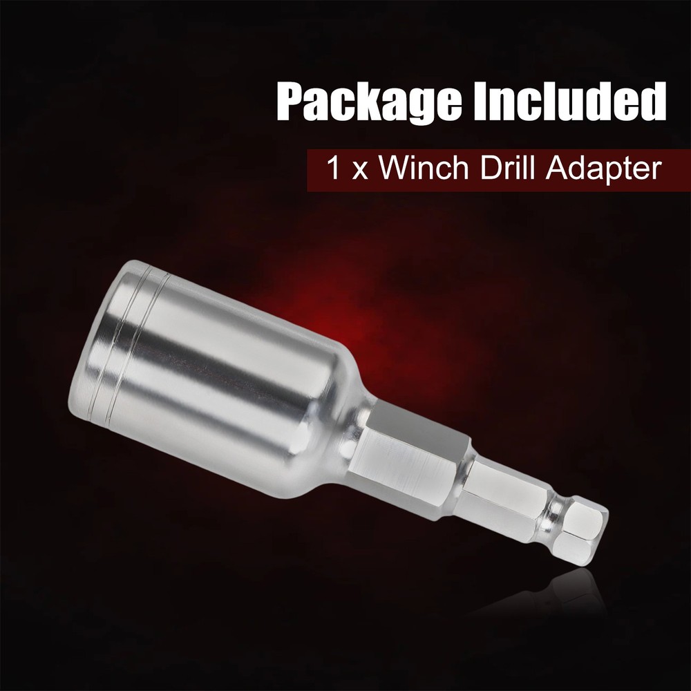 Electric Drill Adapter Winch Handle Comfort Grip Crank Handle Replacement