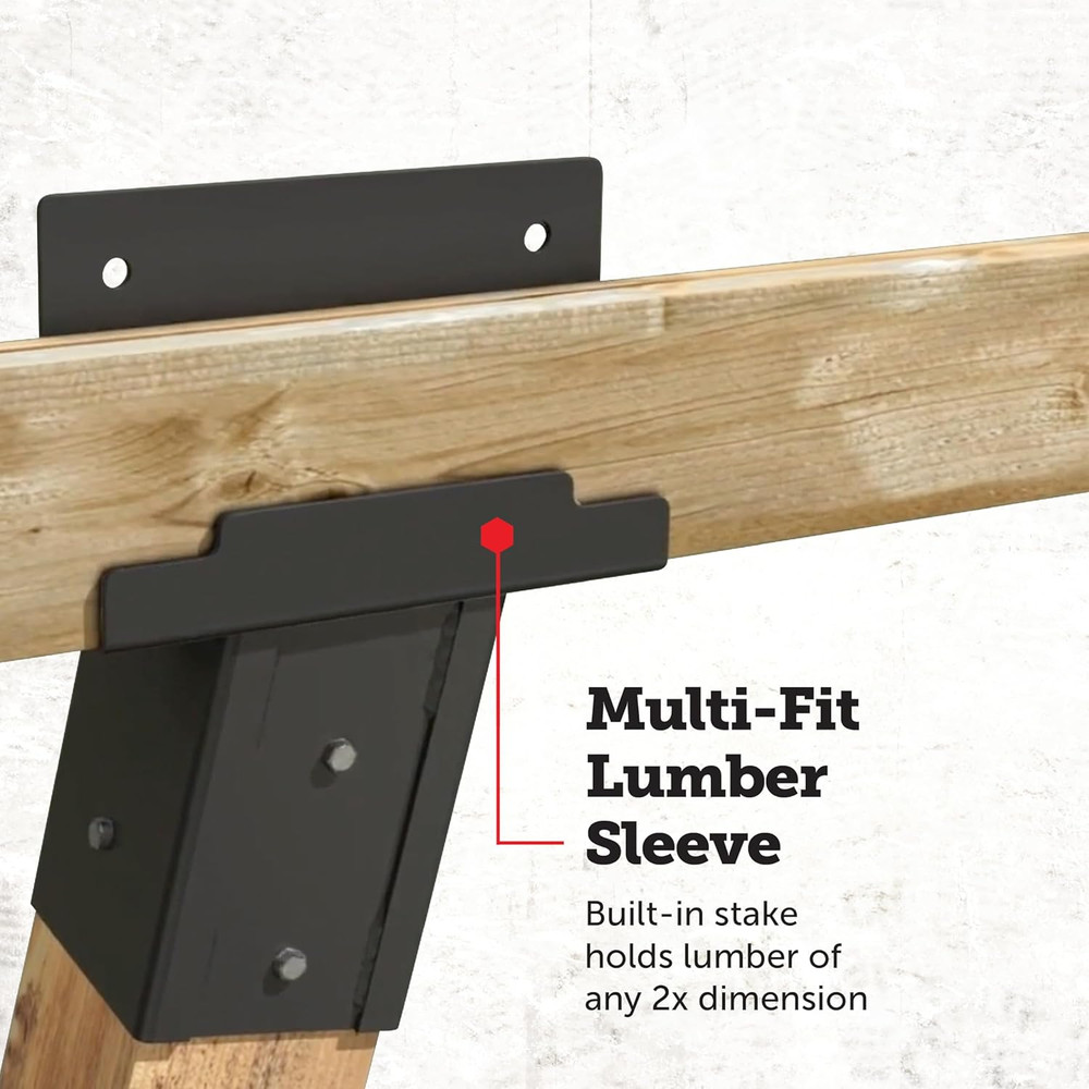 Elevators 4X4 Elevator Brackets, Double Angled Construction-Grade Steel, Ideal f