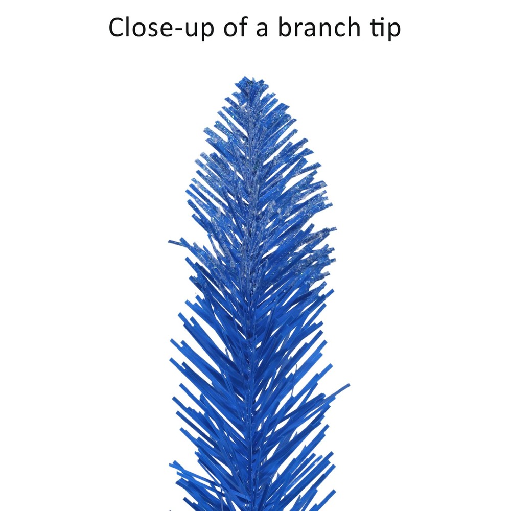 Pre-Lit 6.5' Artificial Christmas Tree with 300 Lights, Blue