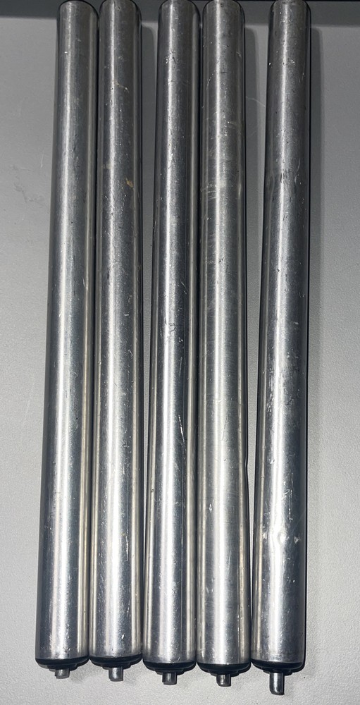 Pack of 4Conveyor Rollers 3/4” Diameter Galvanized Steel 11” Between Frame