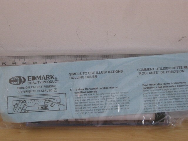 Edmark Rolling Ruler 8" with Instruction Manual