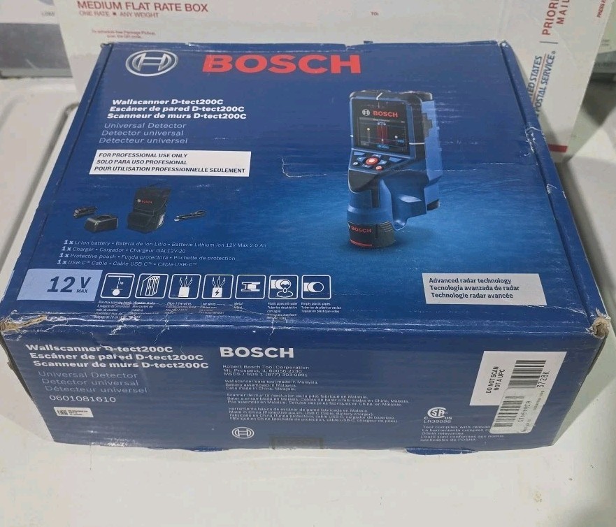 Bosch D-TECT200C Wall Scanner - Blue