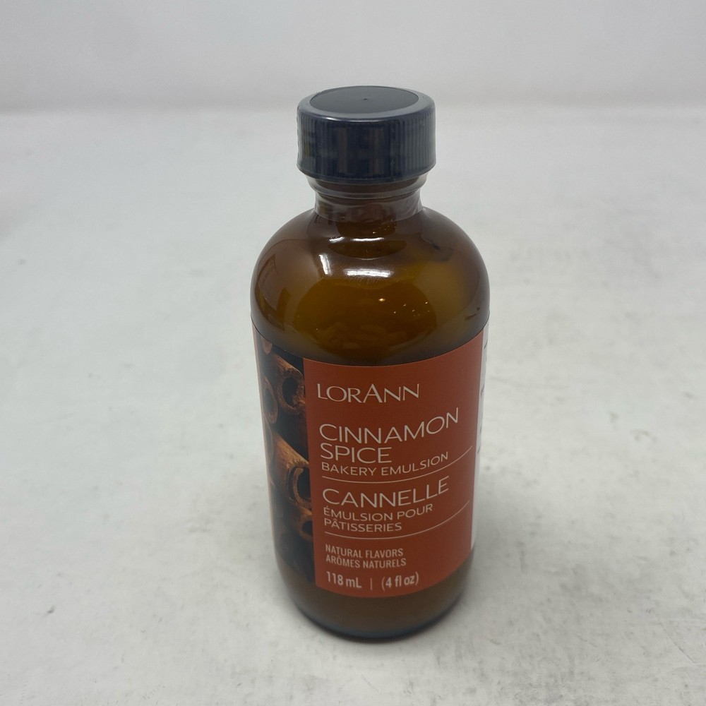 LorAnn Cinnamon Spice Bakery Emulsion, 4 fl oz Amber Bottle