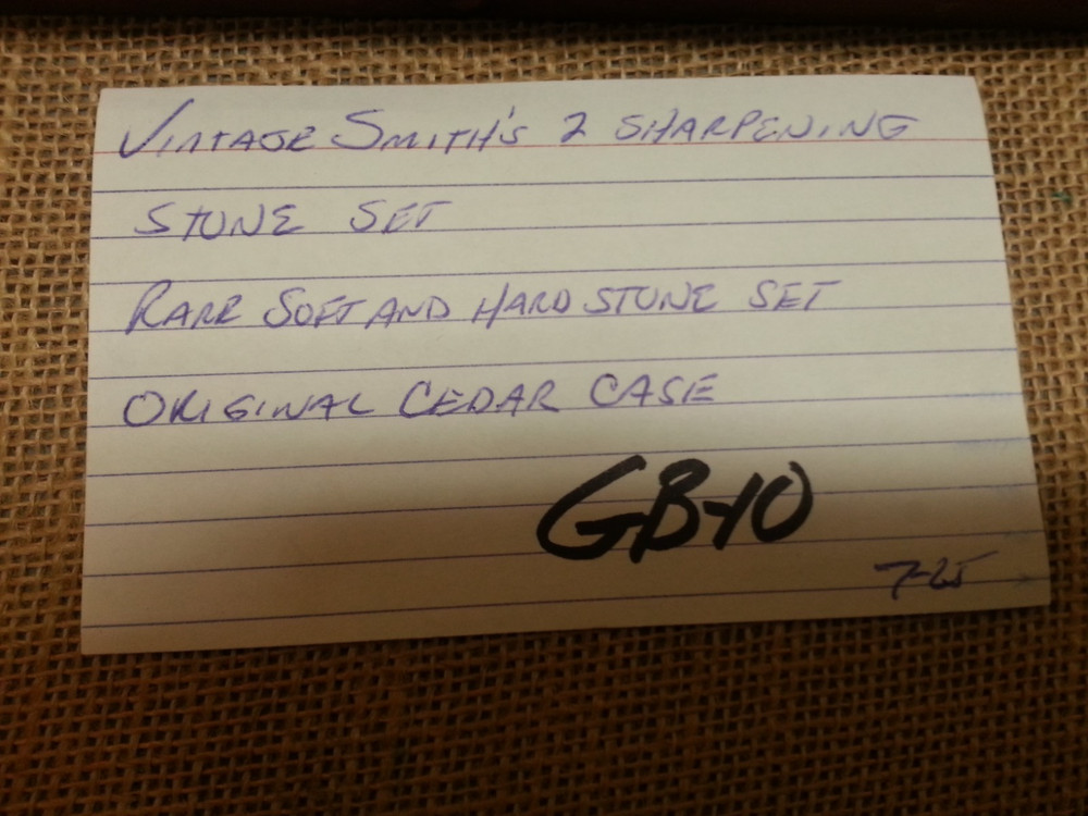 Scarce Smith's 2 Stone Knife Sharpening Set