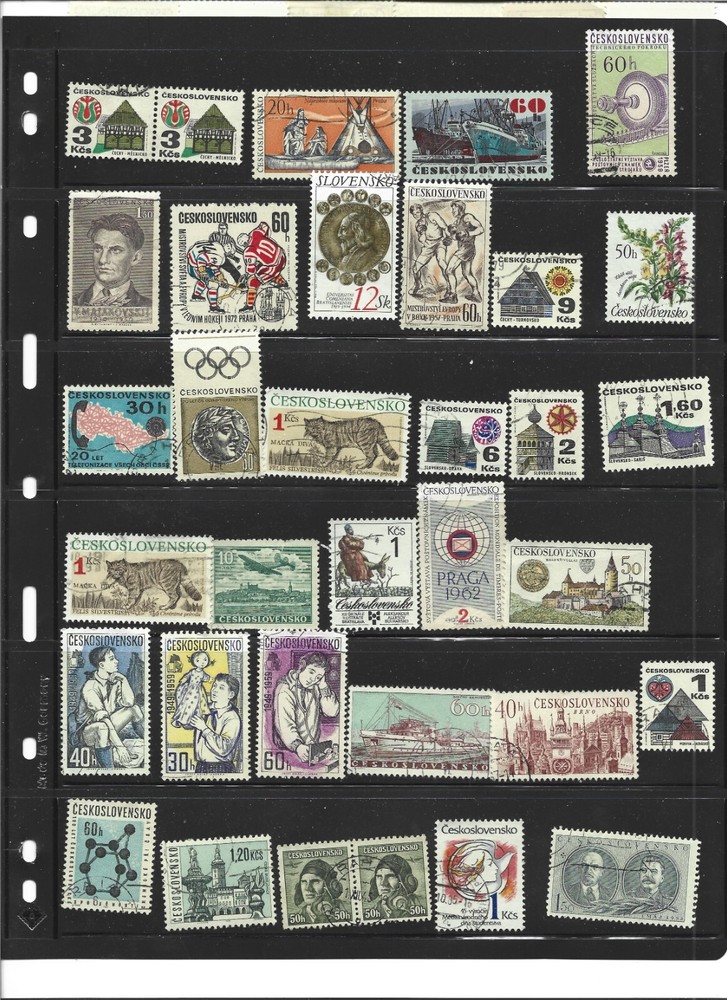 Czechoslovakia - large stamp collection 1919-1990s