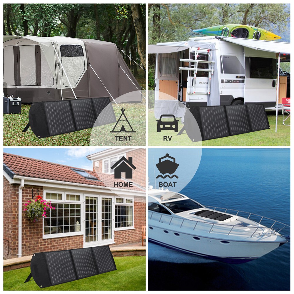 110W Portable Solar Panel Waterproof IP65 Foldable Solar Panel Kit for Outdoor