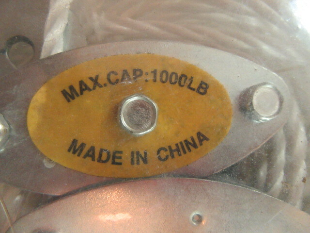 Haul Master General Purpose Rope Hoist. New item 45076.
