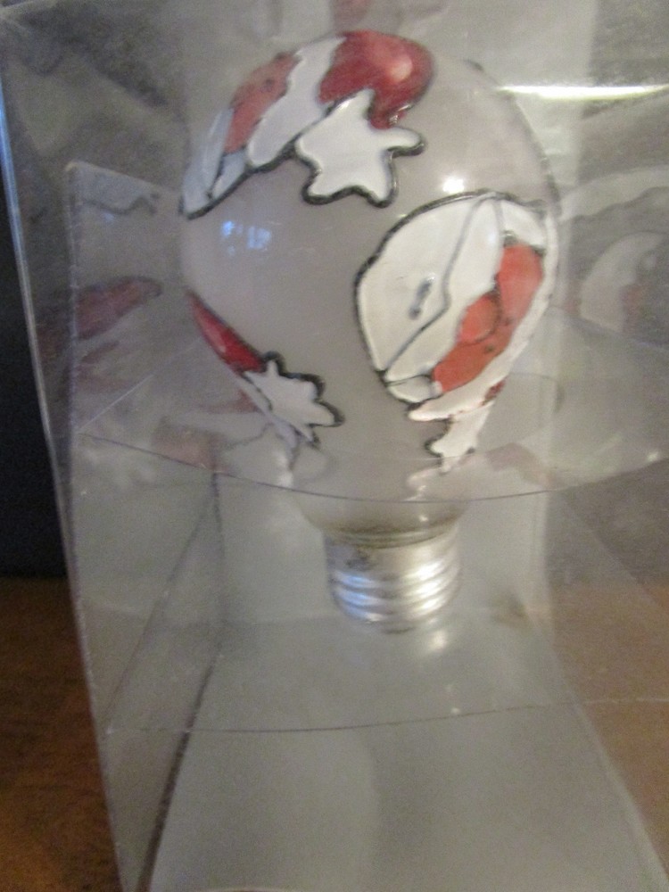 Holiday Lights Santa Light Bulb NIB