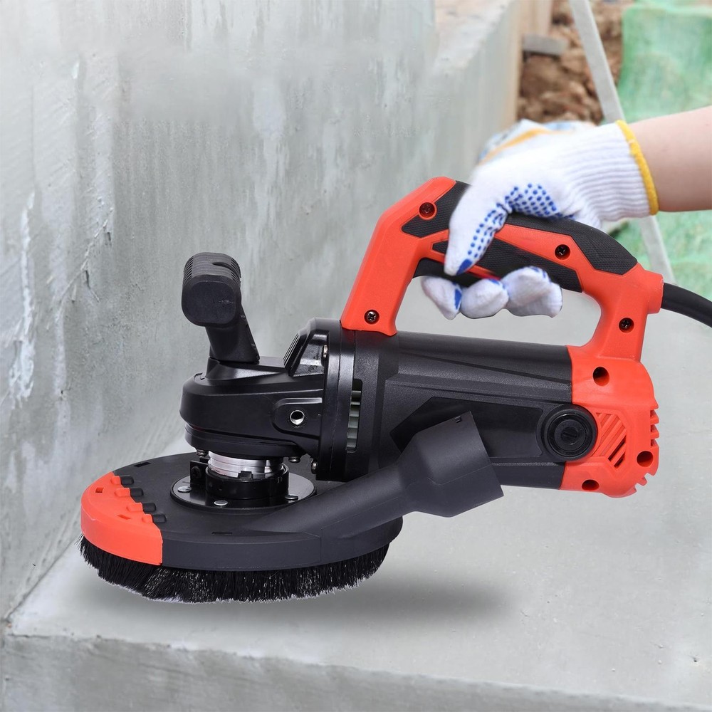 6" Concrete Surface Planer with Dust Extraction Shroud