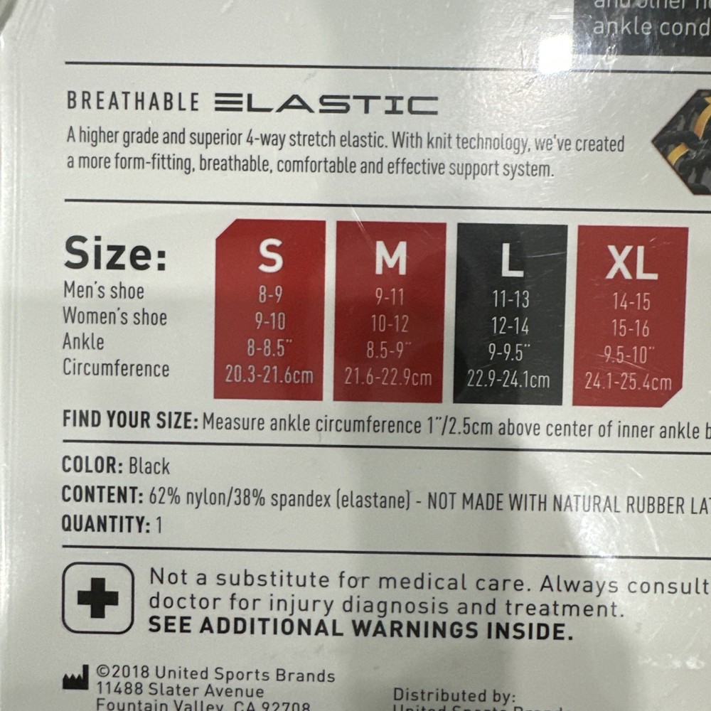 ANKLE SLEEVE/4-WAY ELASTIC Compression Sleeve 5121 Leve 1