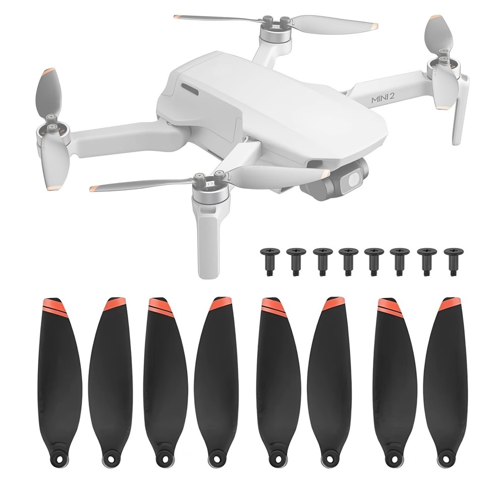 8Pcs Mini 2 Propellers for DJI 2 & 2 SE 4K Drone Mini, Black