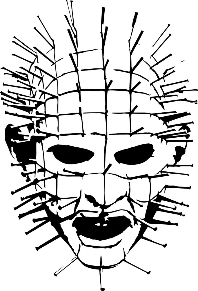 Pinhead vinyl decal sticker hellraiser hellbound heart clive parker horror