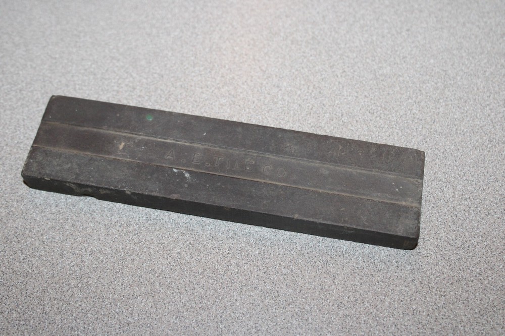 Antique ENCAUSTIC Floor Tiles VICTORIAN Style A.E. TILE CO. Sharpening Stone