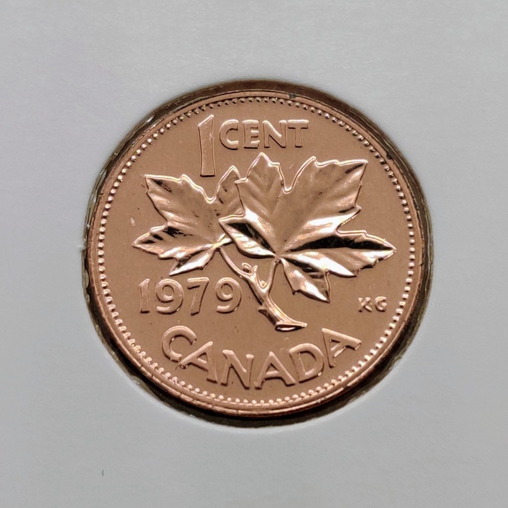 1979 Canada One 1 Cent Proof Like Penny Coin