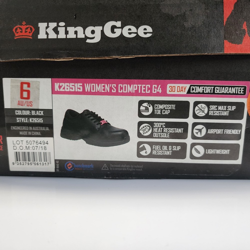 KingGee Comptec Safety Shoe Anti Static Composite Toe Src Slip Resistant