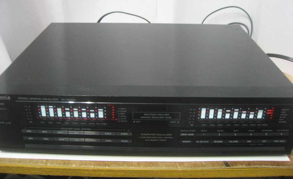 Panasonic SH-D5500 Stereo Graphic Equalizer Spectrum Analyzer Black Japan