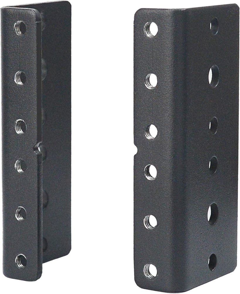 Versatile 2U Rack Mount Rails for Audio & Network Equipment - Screws Included