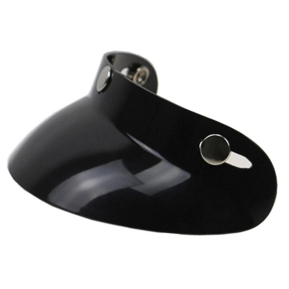 Black Classic Open Face Motorcycle Helmet Replacement Universal Peak Visor UK