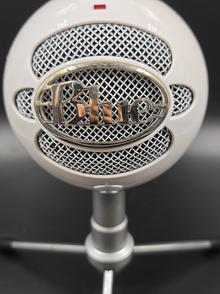 Blue Snowball Ice Microphone - White Used, Working