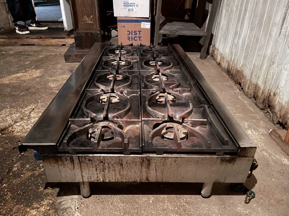 10 burner imperial table top gas range
