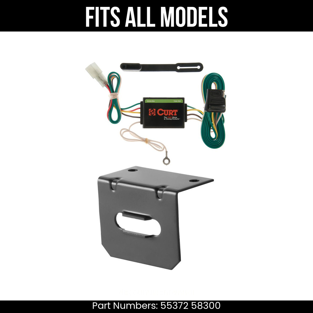 For 99-04 Chevy Tracker 4 Pin Trailer Wire Plug & Bracket Fits All Models Curt