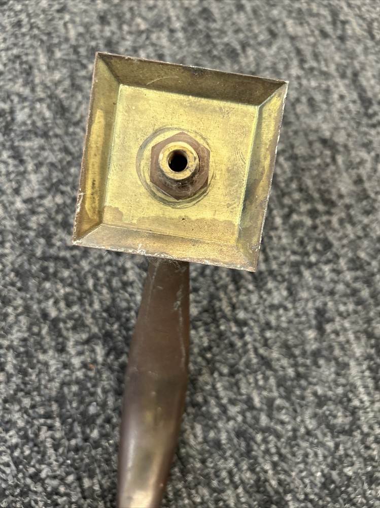 Vintage SOLID BRASS Large EXTERIOR FRONT DOOR PULL HANDLE 8 7/8”