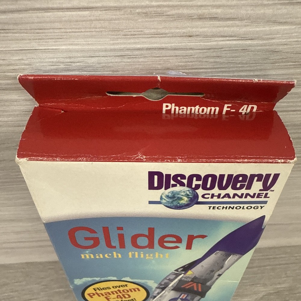 1999 Discovery Channel Tech Phantom F-4D Glider Mach Flight- New Open Box