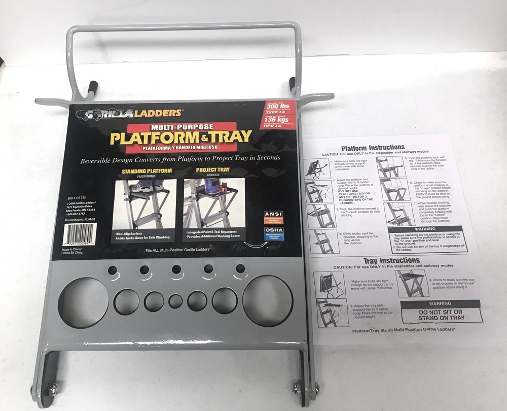 Gorilla Ladder Platform & Tray model PLAT-01