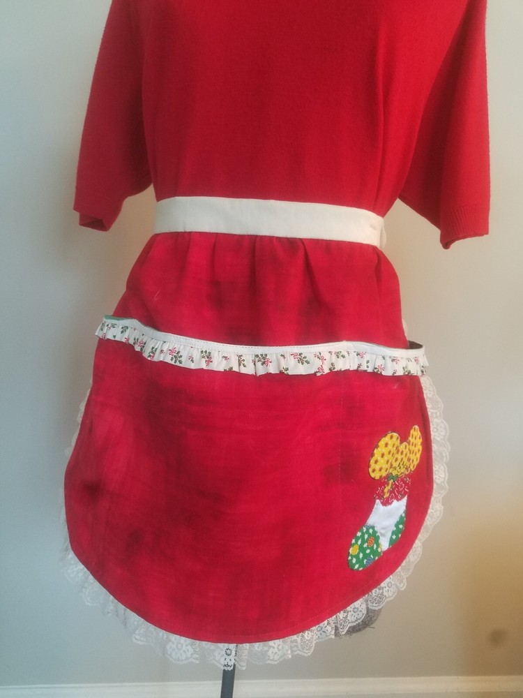 Christmas Handmade Applique Apron