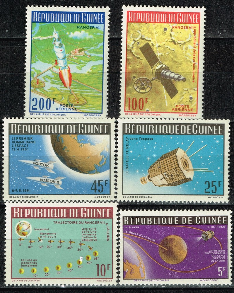 Guinea Space Exploration set 1965 MNH A-16