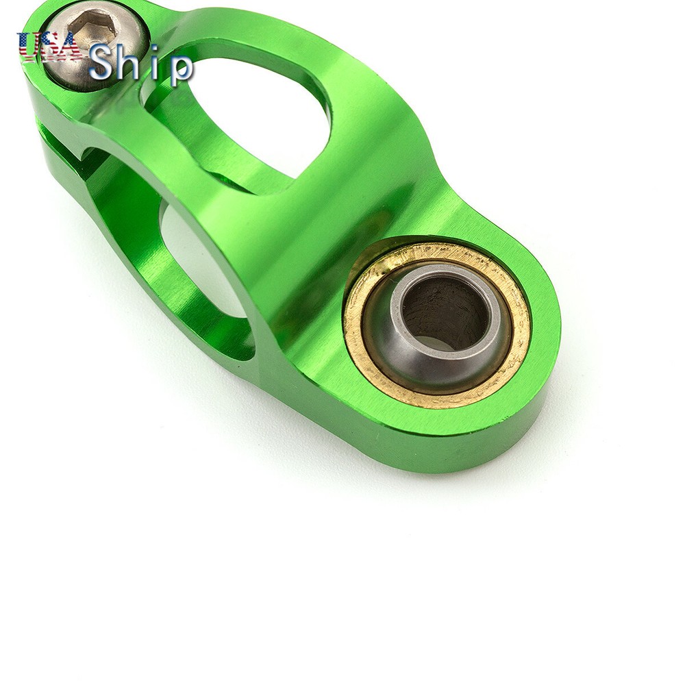 CNC Green&Black Steering Damper Motorcycle Stabilizer Linear Safety Control 1pcs